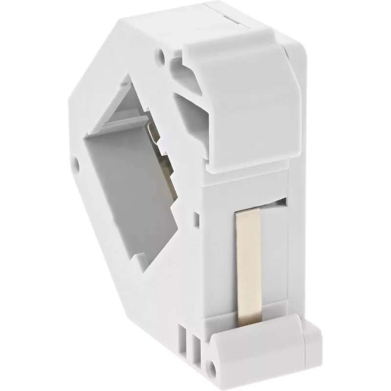 InLine Keystone Mounting for DIN rail, 1-port, light grey