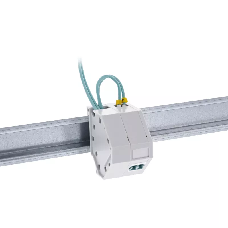 InLine Keystone SNAP-In Fiber Keystone module holder, 1-port for DIN rail