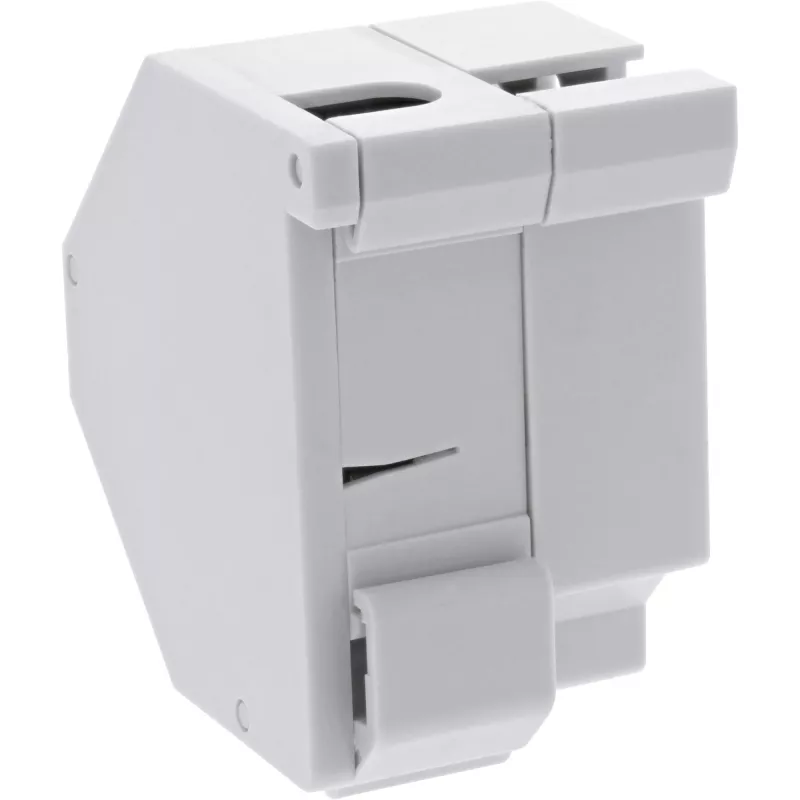InLine Keystone SNAP-In Fiber Keystone module holder, 1-port for DIN rail
