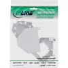 InLine Keystone SNAP-In Fiber Keystone module holder, 1-port for DIN rail