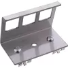InLine 76203E metal Keystone snap-in DIN rail mounting bracket, 3-port