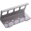 InLine 76203F metal Keystone snap-in DIN rail mounting bracket, 4-port