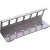 InLine 76203G metal Keystone snap-in DIN rail mounting bracket, 6-port