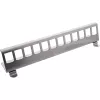 InLine 76203I metal Keystone snap-in DIN rail mounting bracket, 12-port
