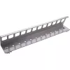 InLine 76203I metal Keystone snap-in DIN rail mounting bracket, 12-port