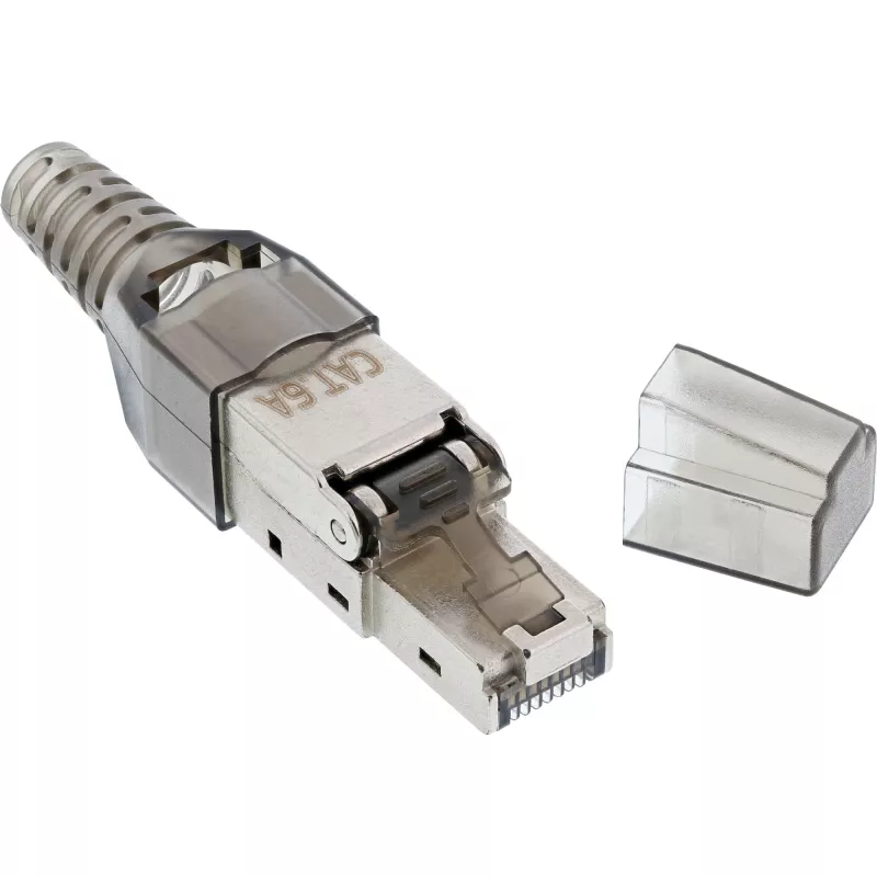 InLine RJ45 plug Cat.6A 500MHz field-installable shielded 76204A