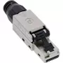 InLine RJ45 plug Cat.6A 500MHz, field-installable, shielded, with screw cap