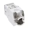 InLine Keystone RJ45 jack, shielded, Cat.6A, grey 8-pack