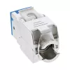 InLine Keystone RJ45 jack, shielded, Cat.6A, blue 8-pack