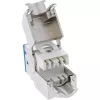 InLine Keystone RJ45 jack, shielded, Cat.6A, blue 8-pack