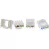 InLine Keystone RJ45 jack, shielded, Cat.6A, blue 8-pack
