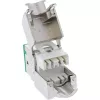 InLine Keystone RJ45 jack, shielded, Cat.6A, green 8-pack