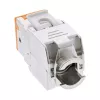 InLine Keystone RJ45 jack, shielded, Cat.6A, orange 8-pack