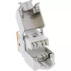 InLine Keystone RJ45 jack, shielded, Cat.6A, orange 8-pack