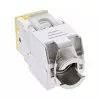 InLine Keystone RJ45 jack, shielded, Cat.6A, yellow 8-pack