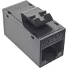 InLine Keystone RJ45 jack/socket, unshielded, Cat.6A, pack of 8, black