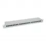 InLine Patch Panel Cat.6 24 Port 19 inch 1HE light grey RAL7035