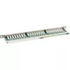 InLine Patch Panel Cat.6 24 Port 19 inch 0.5U light grey RAL7035