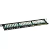 Patch Panel Cat.6 InLine 76224B 24 Port 19 inch 0.5U Black RAL9005