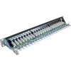 InLine Patch Panel Cat.6 24 Port 19 inch 1HE black RAL9005