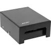 InLine Desktop Consolidation Point Box 4x Keystone RJ45, metal, black RAL9005