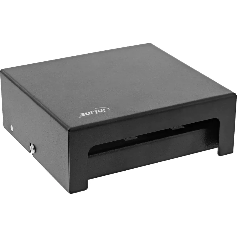 InLine Desktop Consolidation Point Box 6x Keystone RJ45, metal, black RAL9005