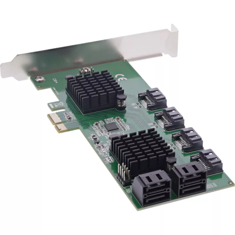InLine Interface card, 8x SATA 6Gb/s controller, PCIe 2.0 (PCI Express)