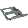 InLine 76660P Internal U.2 Adapter PCIe Male 4 Gbit/s 3.3 V