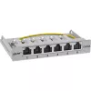 InLine Patch panel Cat.6A 0.5U 6-port, table/wall/rail, grey with dust prot.