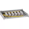 InLine Patch panel Cat.6A 0.5U 6-port, table/wall/rail, grey with dust prot.