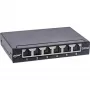 InLine Patch panel Cat.6A 0.5U 6-port, table/wall/rail, black with dust prot.