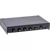 InLine Patch panel Cat.6A 0.5U 6-port, table/wall/rail, black with dust prot.