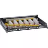 InLine Patch panel Cat.6A 0.5U 6-port, table/wall/rail, black with dust prot.