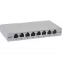 InLine Patch panel Cat.6A 0.5U 8-port, table/wall/rail, grey, dust protection