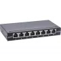 InLine Patch panel Cat.6A 0.5U 8-port, table/wall/rail, black, dust protection