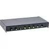 InLine Patch panel Cat.6A 0.5U 8-port, table/wall/rail, black, dust protection