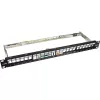Blank Patch Panel InLine 76824A 19 inch Cat.6A 24 Port 1U light grey