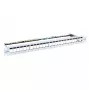 Blank Patch Panel InLine 76824A 19 inch Cat.6A 24 Port 1U light grey