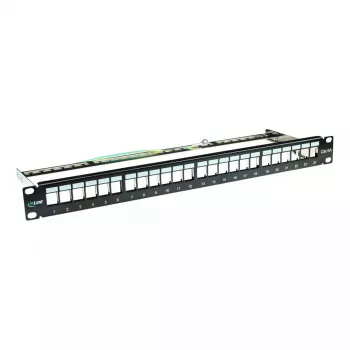Blank Patch Panel InLine 76824B 19 inch Cat.6A 24 Port 1U black