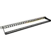 Blank patch panel 19 inch InLine 76824C 24 ports for RJ45 Keystones 0.5U black