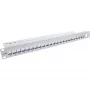 InLine Blank Patch Panel 19 inch 24 Port 1U light grey Rack mounting