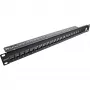 InLine Blank Patch Panel 19 inch 24 Port 1U black