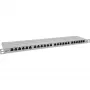 InLine 19 inch patch panel Cat.6A 0.5 U 24-port, with dust protection, grey