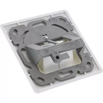 InLine Cat.6A box flush-mounted 2x RJ45 white RAL9010