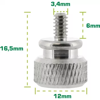 InLine Thumbscrews for enclosures, aluminium, silver, 10pcs. pack