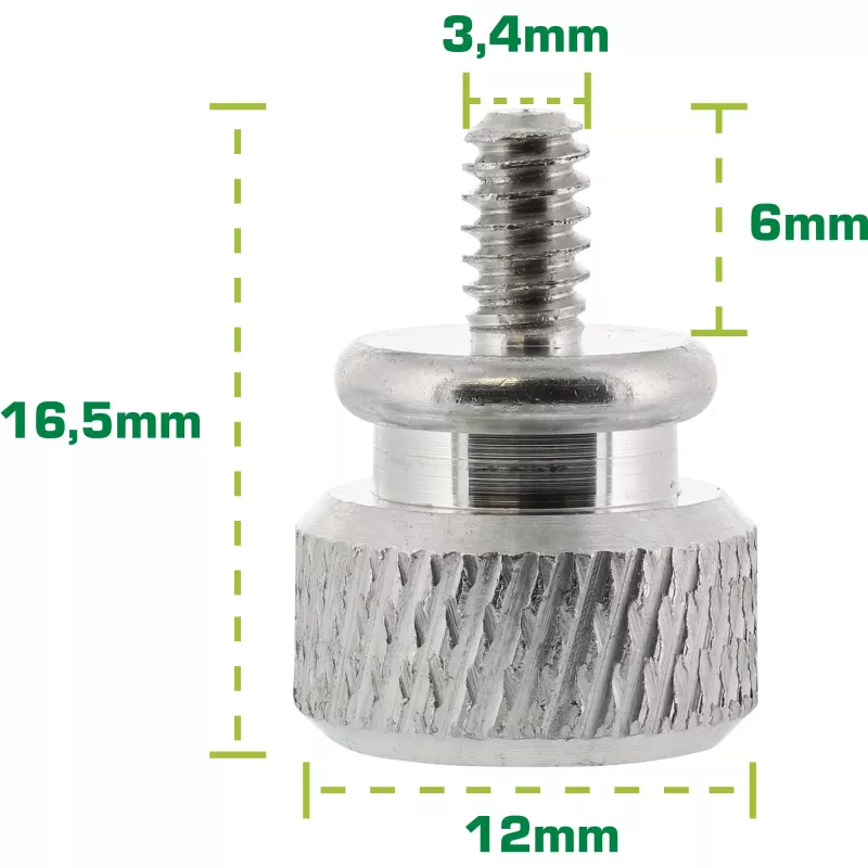InLine Thumbscrews for enclosures, aluminium, silver, 10pcs. pack