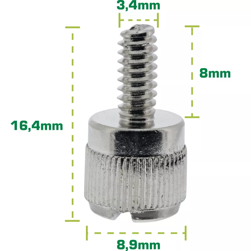 Thumbscrews for enclosures InLine 77770A silver 6pcs pack