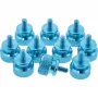 Thumbscrews for enclosures InLine 77770B blue aluminium 10pcs pack