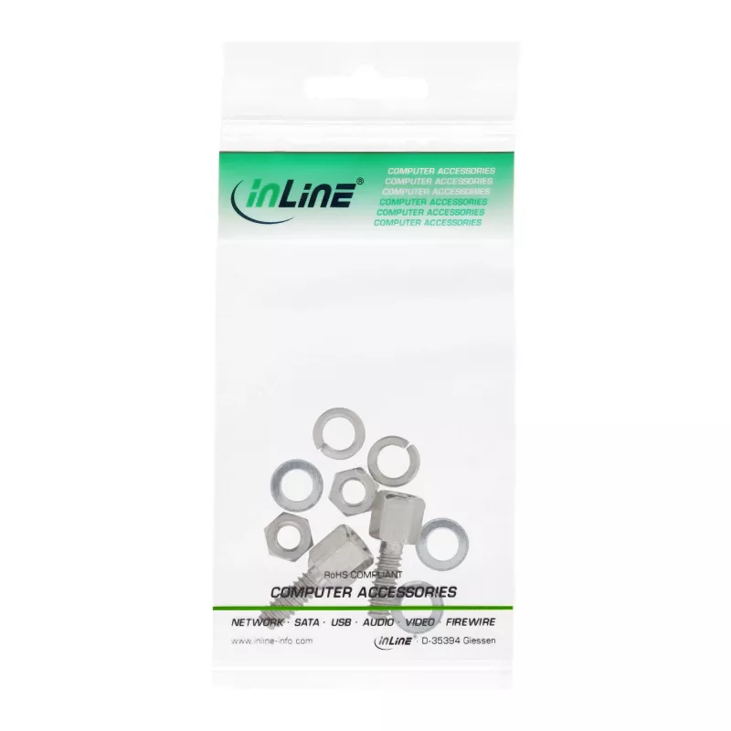 InLine Screw Kit Sub-D Installation Kit 10 pcs.