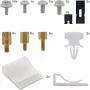 InLine Screw Set with Jumpers Adhesive Clips Spacers Cable Clips 63 pcs InLine 77778